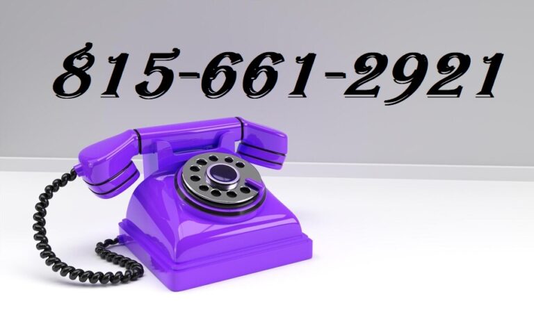 815-661-2921 – All You Need To Know About 815-661-2921