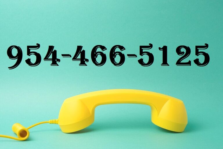 954-466-5125 – Learn All About 954-466-5125