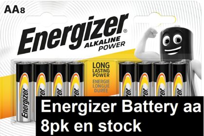 Energizer Battery aa 8pk en stock