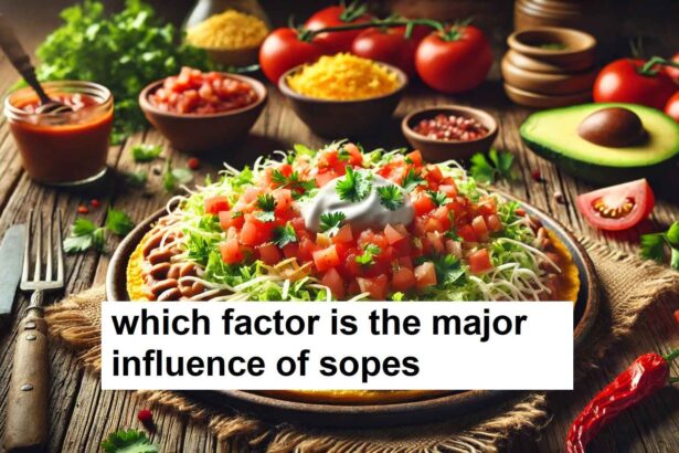 which factor is the major influence of sopes