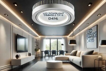 A modern 6 LED Downlight Dimmable D416 glowing in a stylish ceiling setup.