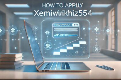 A digital application interface with a progress bar and the text "How to Apply Xemiwikhiz5654."