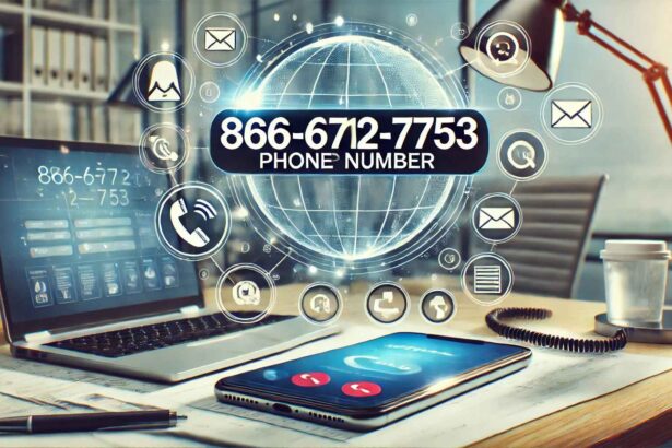 866-712-7753 Phone Number displayed on a smartphone with calling and messaging icons.