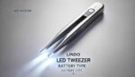 Lindo LED Tweezer Battery Type with bright LED light for precision grooming