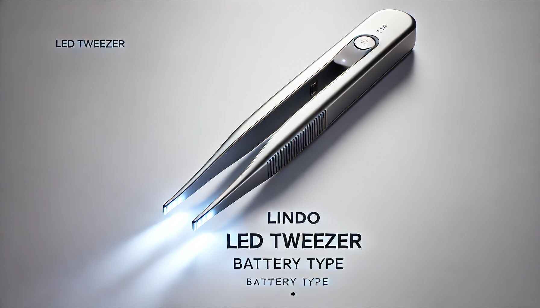 Lindo LED Tweezer Battery Type with bright LED light for precision grooming