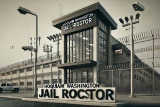 Hoquiam Washington Jail Roste with secure entrance and surveillance.