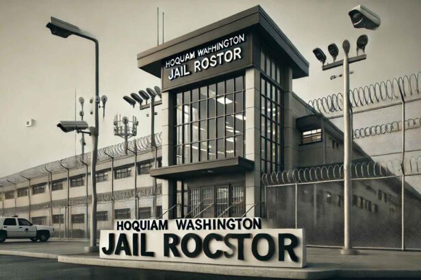 Hoquiam Washington Jail Roste with secure entrance and surveillance.