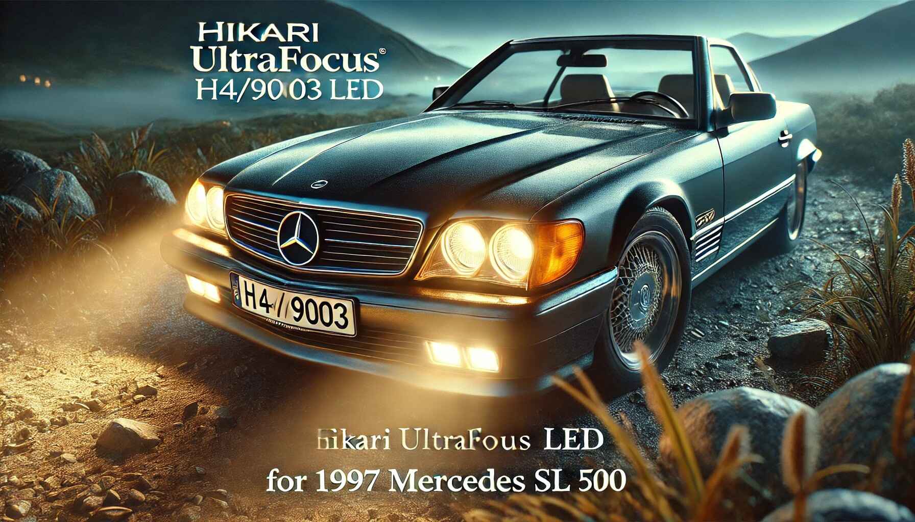 Hikari ultrafocus h4/9003 LED for 1997 Mercedes SL 500