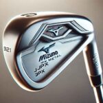 Mizuno JPX 921 Hot Metal golf iron with a sleek silver finish.