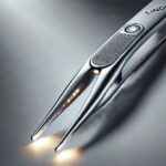 Lindo LED Tweezer with precision tips and LED light.