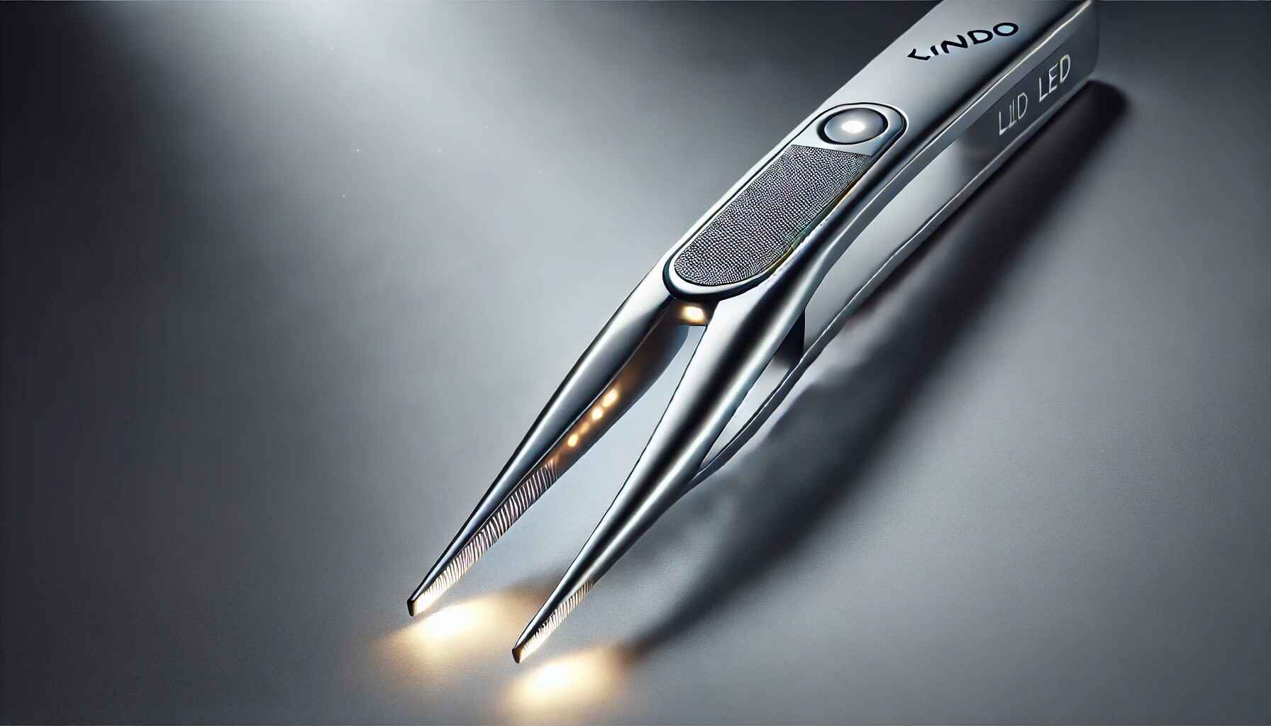 Lindo LED Tweezer with precision tips and LED light.