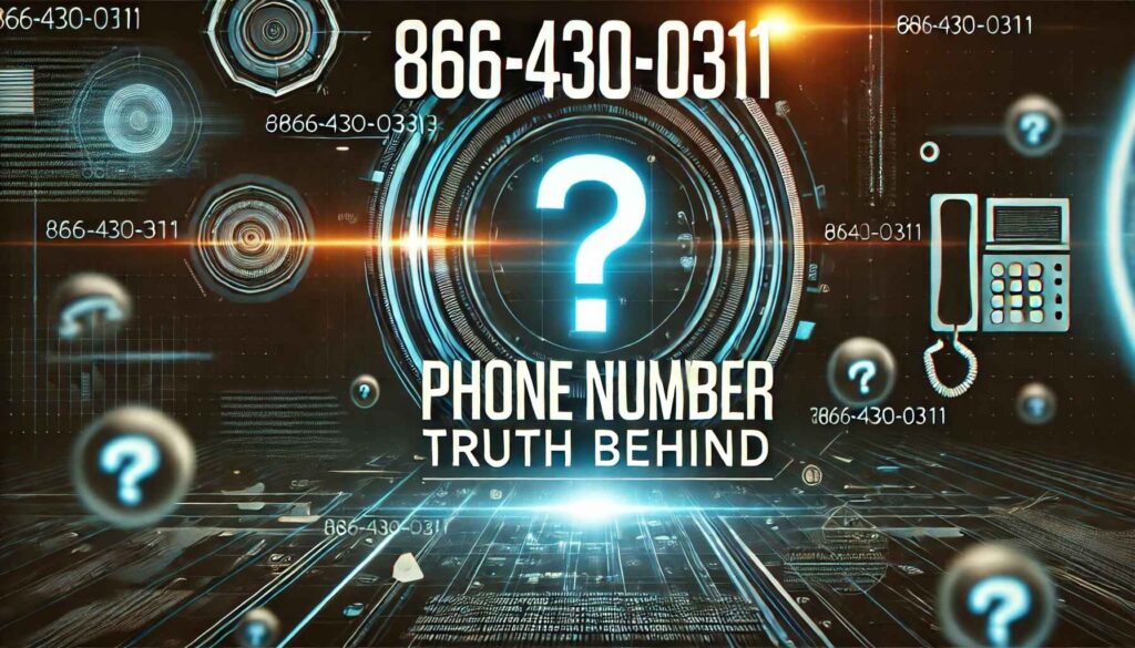 866-430-0311 displayed on a mysterious digital background.