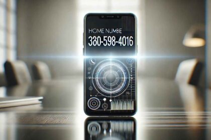 Phone Number 360-598-4016 displayed on a smartphone screen.