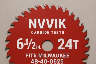 nvvbik fits milwaukee 48-40-0625 6-1/2 | Explained - a professional-grade saw blade with clean cutting edges, compatible with Milwaukee tools.