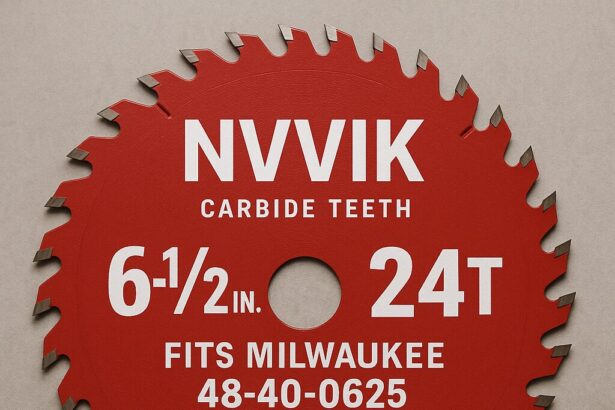 nvvbik fits milwaukee 48-40-0625 6-1/2 | Explained - a professional-grade saw blade with clean cutting edges, compatible with Milwaukee tools.