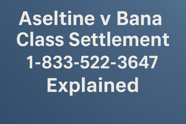 Aseltine v Bana Class Settlement 1-833-522-3647 | Explained