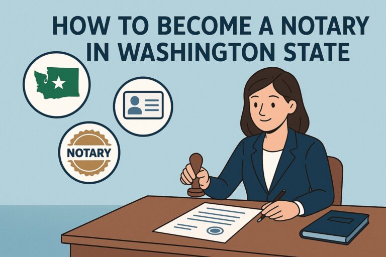 How to Become a Notary in Washington State