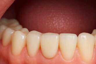 One tooth bridge fitted between healthy teeth