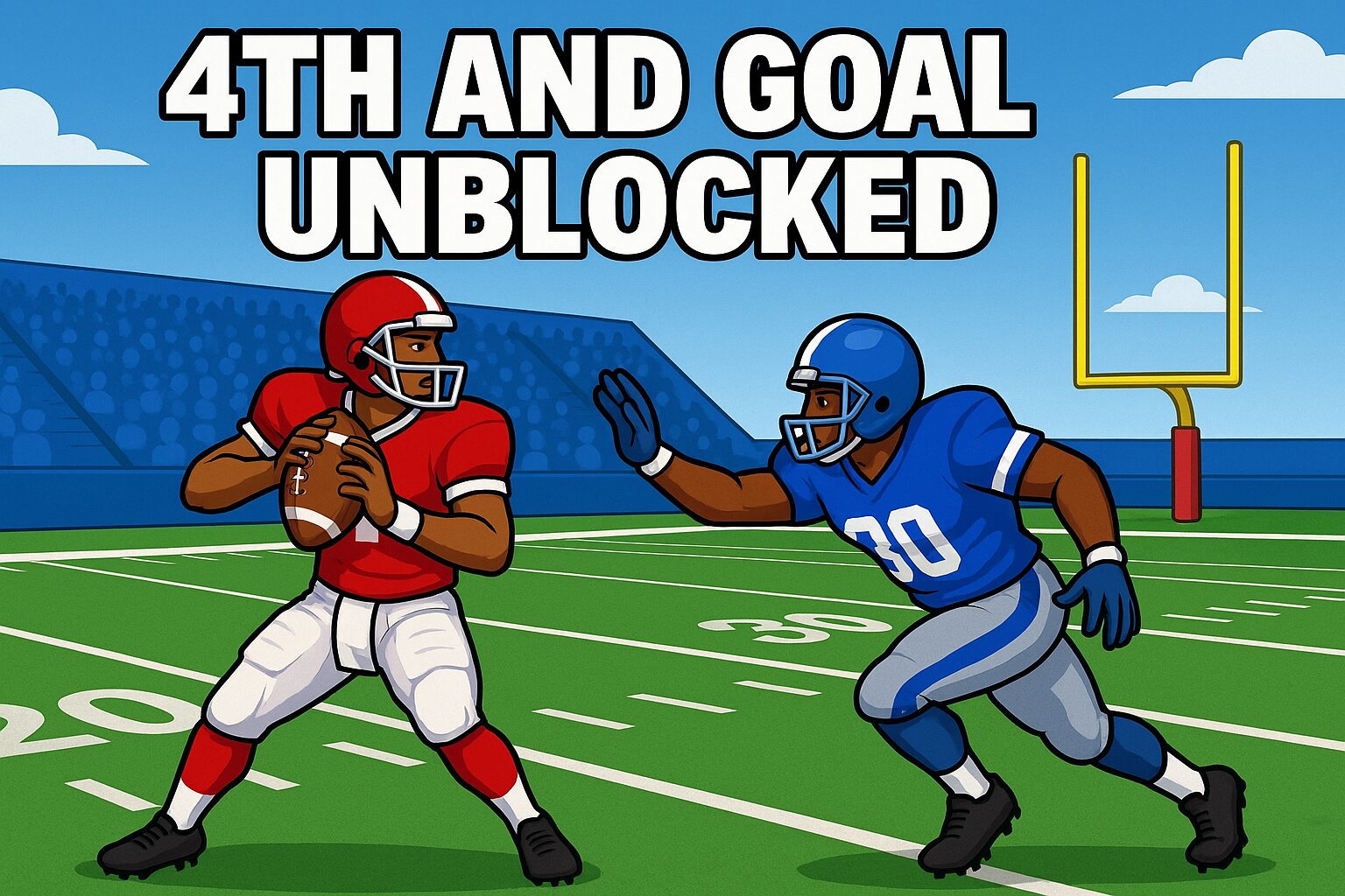 4th and Goal Unblocked Intense Football Play