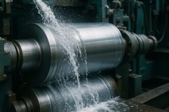 Roll cooling system used in industrial applications