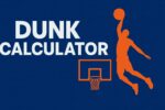 Basketball player using Dunk Calculator? to measure vertical leap on court.