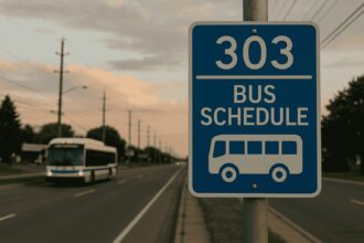 303 Bus Schedule