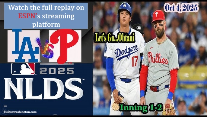 Dodgers vs phillies 4 oct game