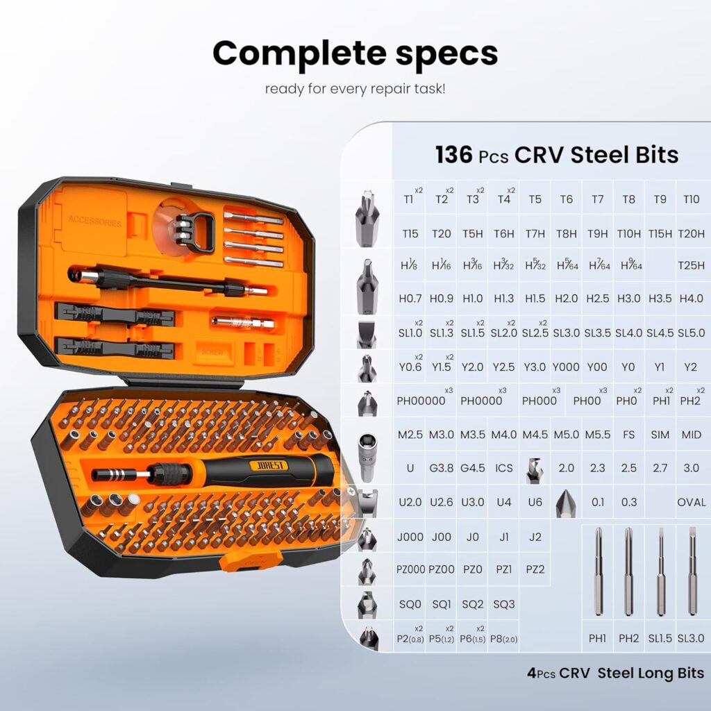 40Pcs vs. 152Pcs Precision Screwdriver Set: Which Kit is Right for Your Tech Repairs? (2025 Review) 32 JOREST 152 in 1 Precision Screwdriver Set